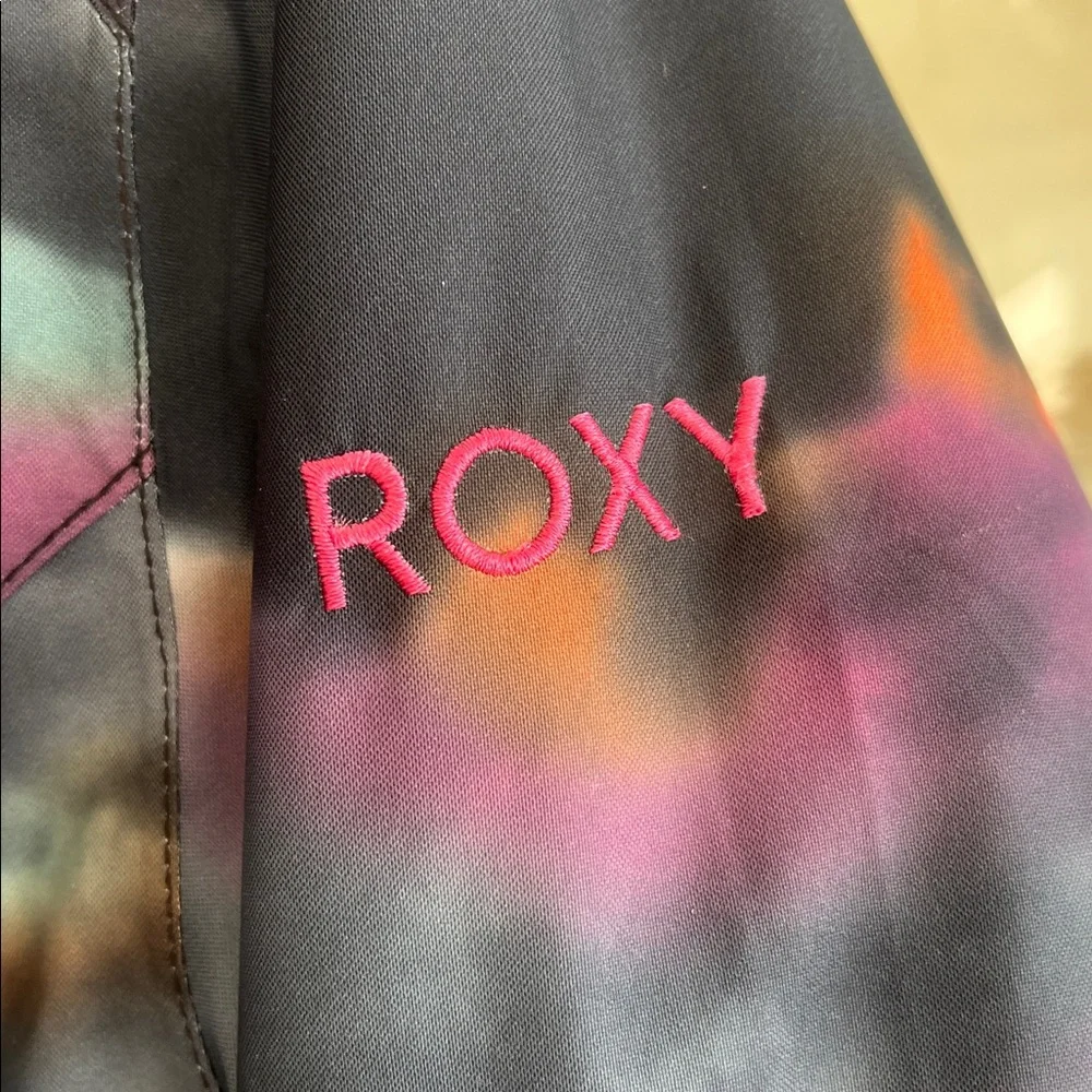 Roxy Vibrant Tie-Dye Jacket with Faux Fur Hood - Picture 3 of 4